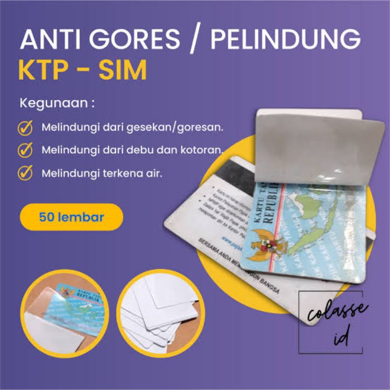 

Anti gores pelindung id Card