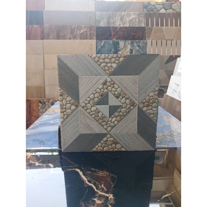 Keramik Lantai Kasar 25x25 warna abu abu
