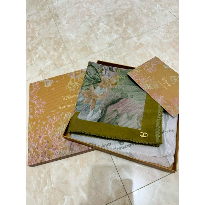 buttonscarves little mermaid mustard