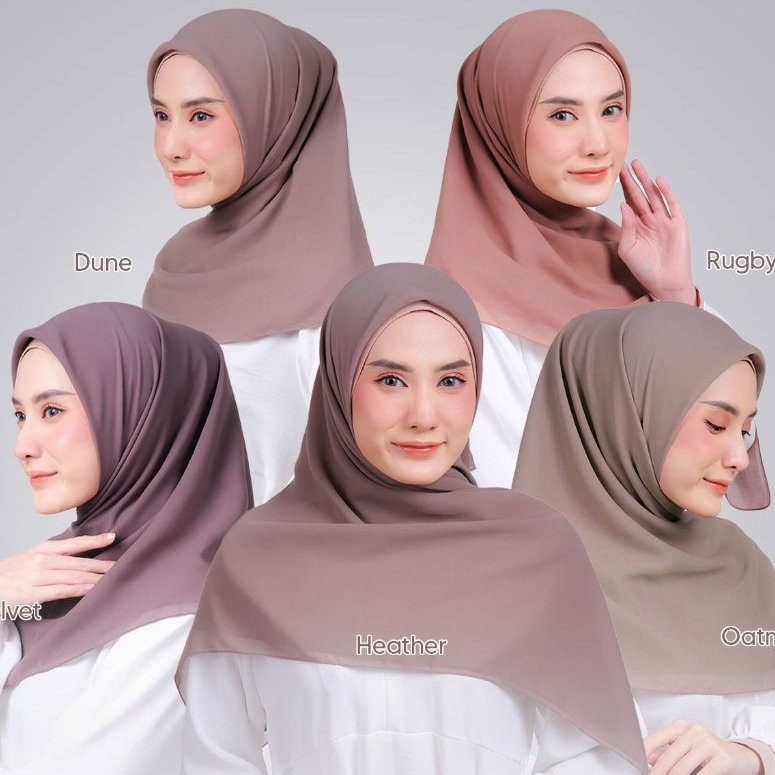 ANSANIA / PARIS PREMIUM / HIJAB SEGIEMPAT / PARIS PREMIUM ANSANIA / HIJAB POLOS / HIJAB JAHIT TEPI /