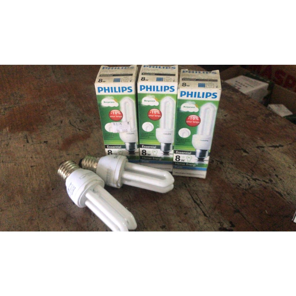 lampu philips essential sumpit 8 Watt panjang