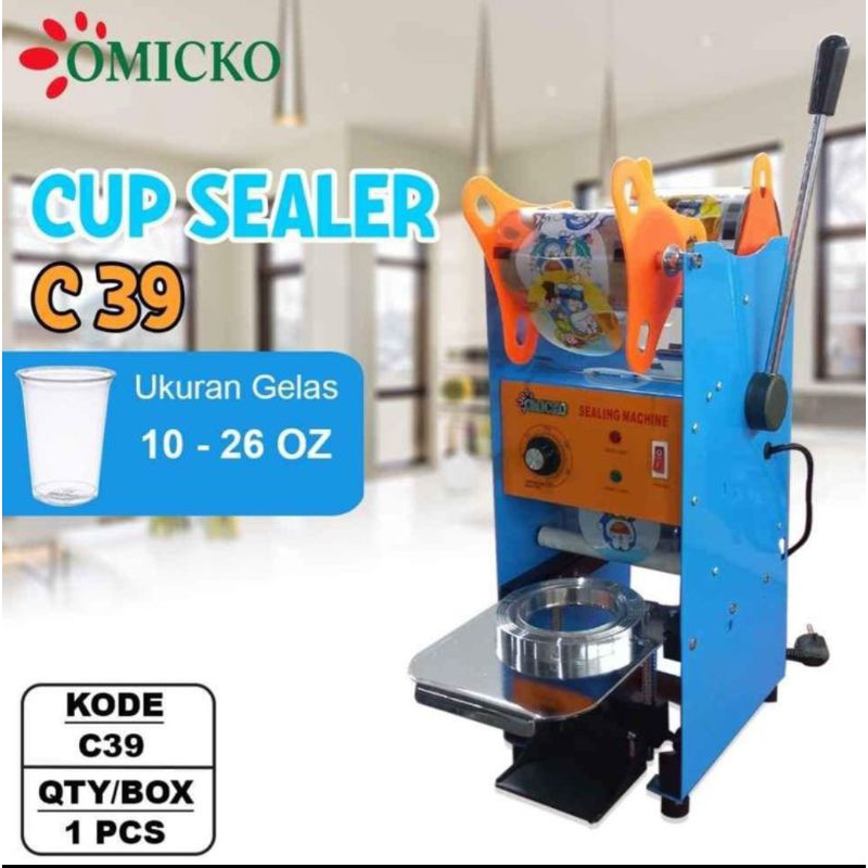 Cup Sealer/Mesin Pres Minuman Omicko C39