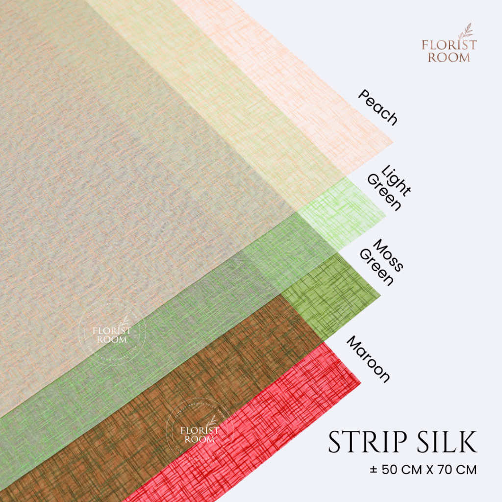 

10 lembar Stripsilk ±50 x 70cm - Pembungkus Wine - Kain Wrapping - Kado Hadiah Natal - Christmas