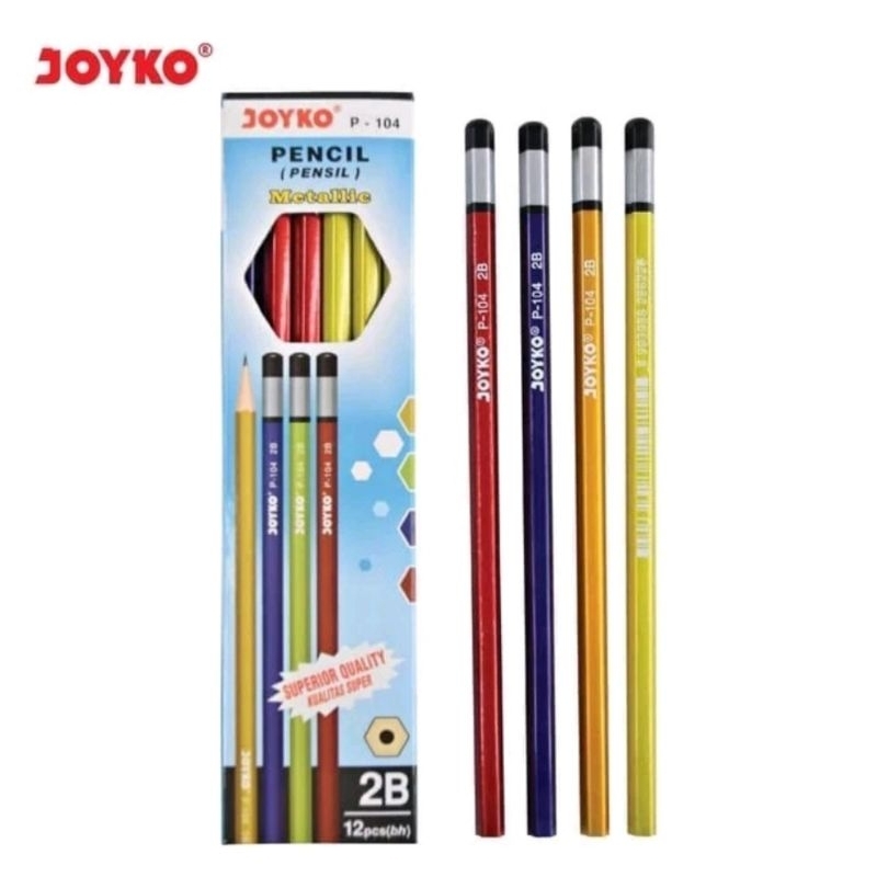 

Pensil 2B Joyko metallic P-104/P-103