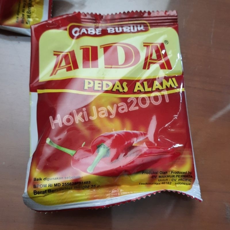 

Cabai Bubuk Aida Renceng 50gr