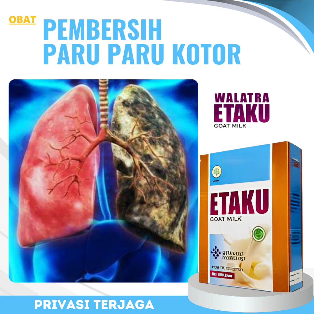 

Etaku Susu Pembersih Paru Paru Kotor, Flek Paru Paru, Pembersih Paru Paru Kotor Perokok, Asma Sesak Napas, Pneumonia Bronkitis, TBC Paru Anak Dan Dewasa - Walatra Susu Etaku Goat Milk