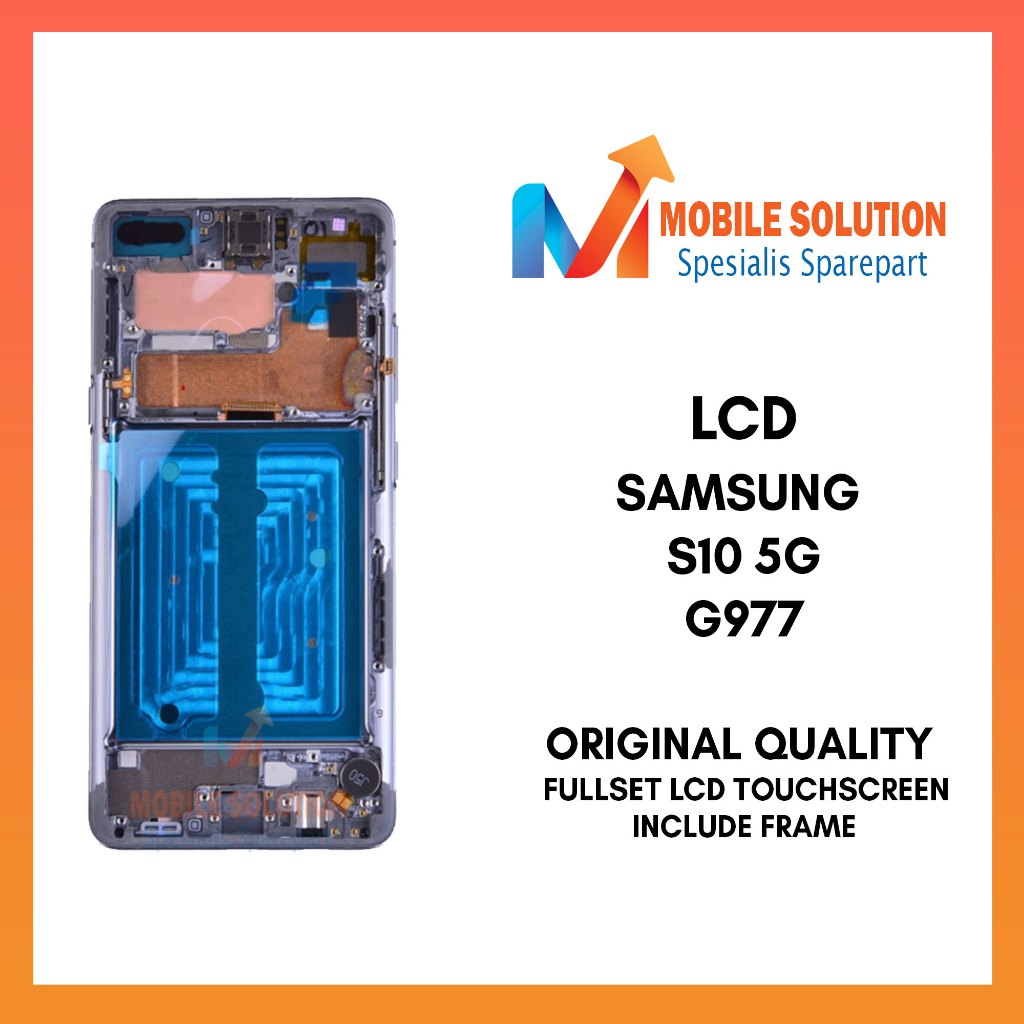 Grosir LCD Samsung S10 5G (G977 U/N/B/0) Include Frame Original 100% Fullset Touchscreen