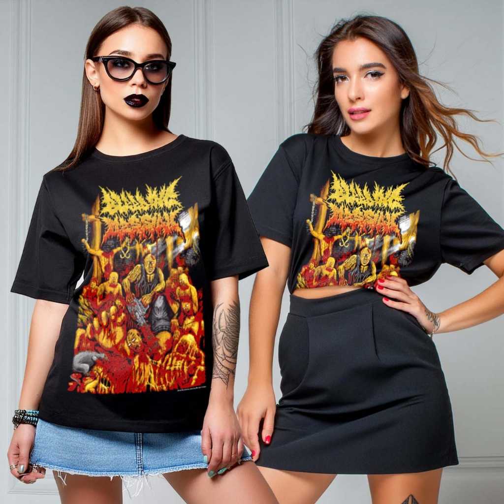 Kaos Distro Metal Bleeding Messiah Official T.Shirt