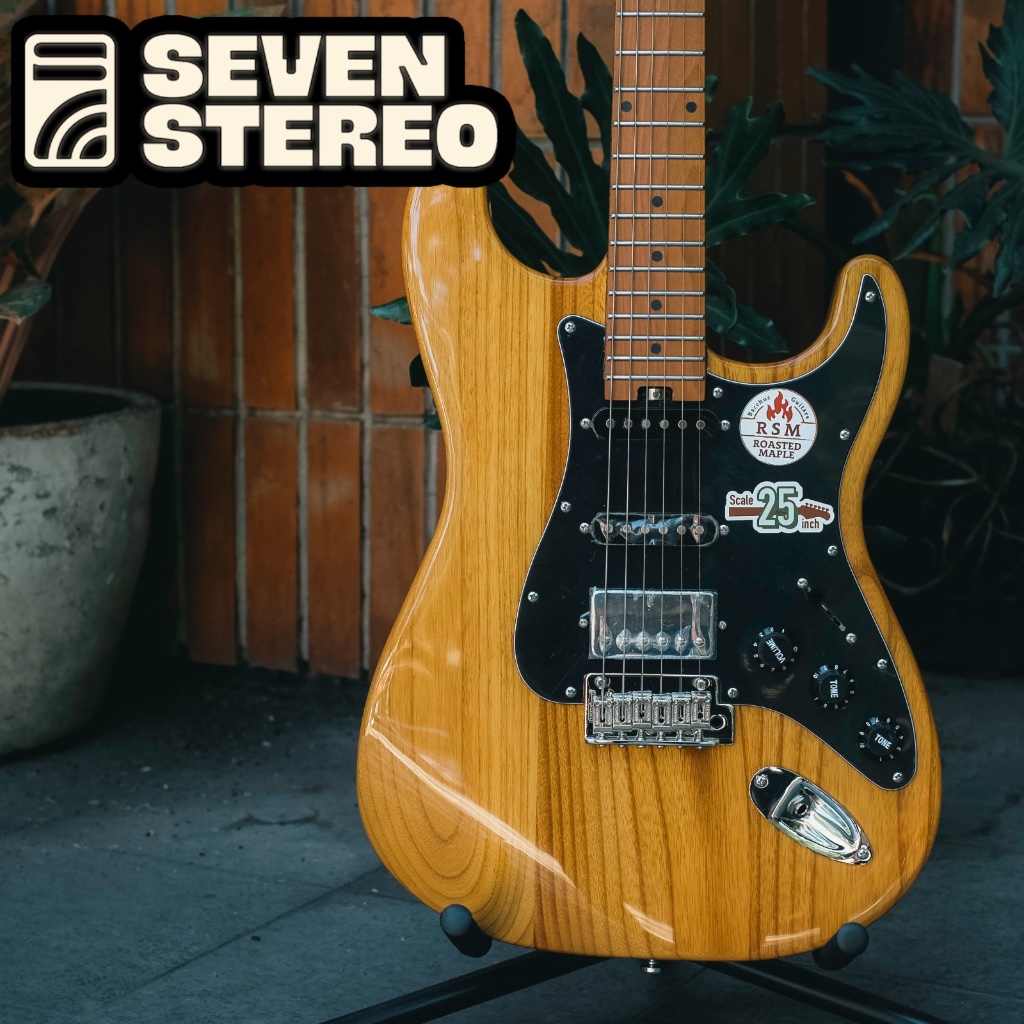 Bacchus Global Series BSH-ASH25-WRSM Roasted Ash Body HSS Stratocaster