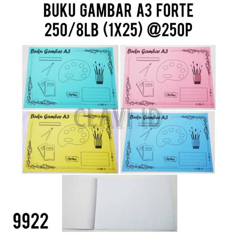 

9922/BUKU GAMBAR A3 POLOS/BUKU GAMBAR MURAH