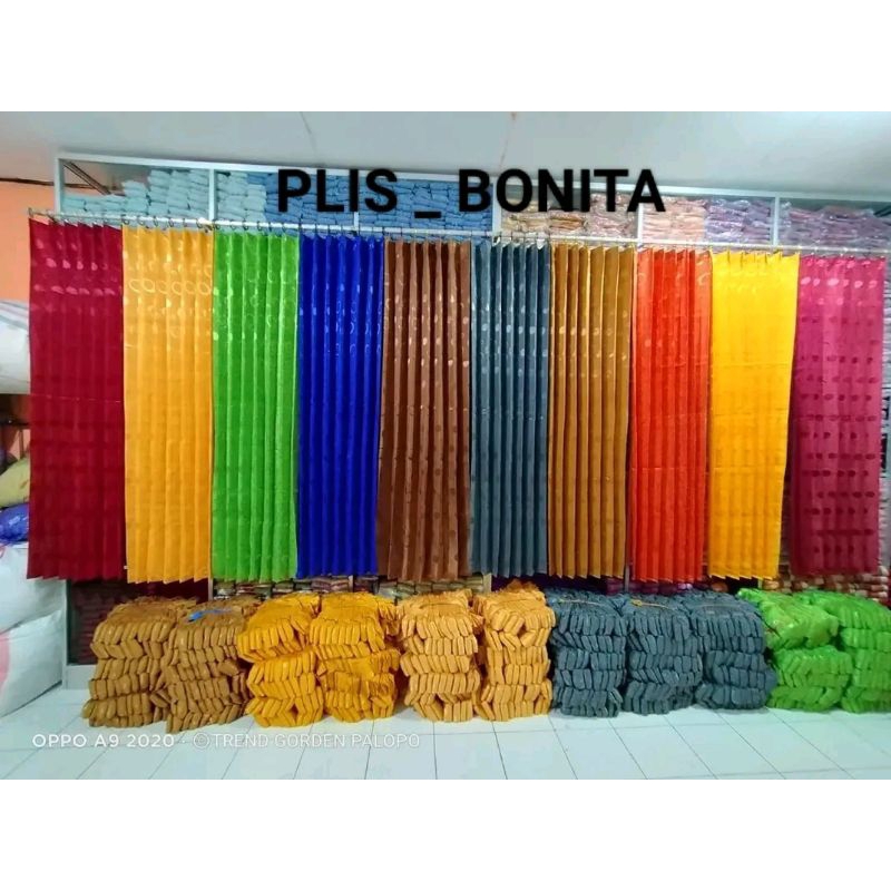 Gorden lipat plisket Cantolan Kawat Hordeng pintu kamar Murah