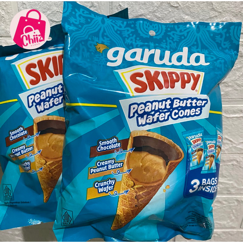 

Garuda Skippy Peanut Butter Wafer Cones 45 Gram