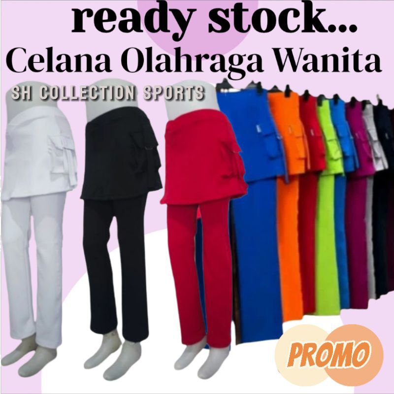[PROMO] [CELANA ROK KANTONG PANJANG]>celana senam panjang || celana olahraga || celana senam wanita 