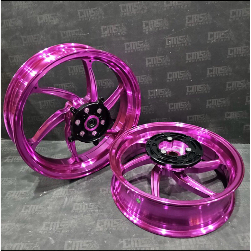 velg cnc xmax six star xmax pink