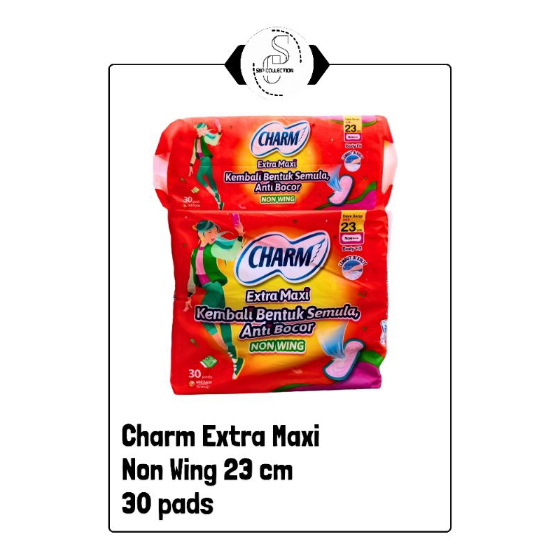 Charm Extra Maxi Non Wing 23cm [Isi 30 pads]