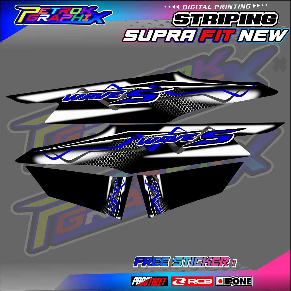 STRIPING VARIASI HONDA SUPRA FIT NEW / STICKER LIST VARIASI MOTOR SUPRA FIT NEW