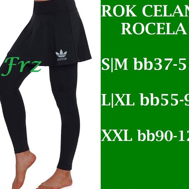 Terlaris Rocela Celana Legging  Rok Senam Olah Raga Wanita Leging ROK Sport Ukuran Jumbo dan STD Unt