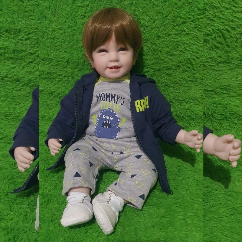 SIAP KIRIM Boneka reborn boy silikon doll 55cm