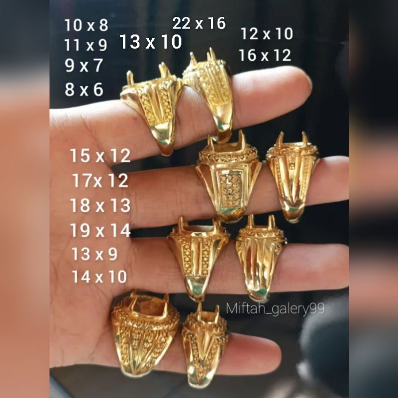 20 pcs emban kuningan sari gigi capit