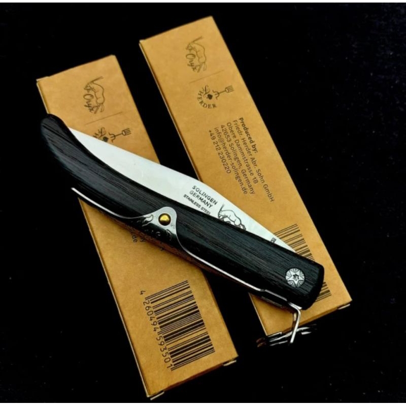 Pisau Lipat cap Garpu Solingen German with Lockback Friedr Herder Sohn