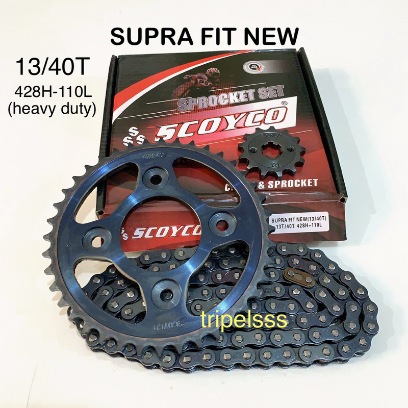Gear gir set Supra Fit New / Supra x 125 / Kharisma / Revo 110 lama ukuran 14/36T - 13/40T