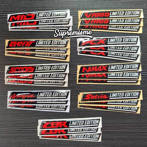 Stiker Emblem Limited Edition Vario Beat Timbul 3D | Sticker Timbul Limited Edition | Stiker Resin L