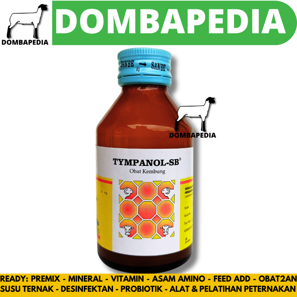 TYMPANOL SB 100ml SANBE - Obat Kembung Sapi - Obat Kembung Kambing - Obat Kembung Domba - Obat Kembu