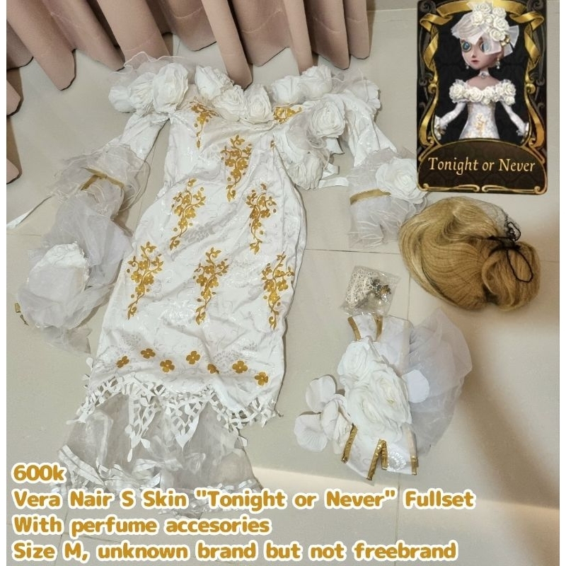 [Preloved] Cosplay Fullset IdentityV - Vera Nair S Skin, "Tonight or Never" (With Bonus Cosplay)
