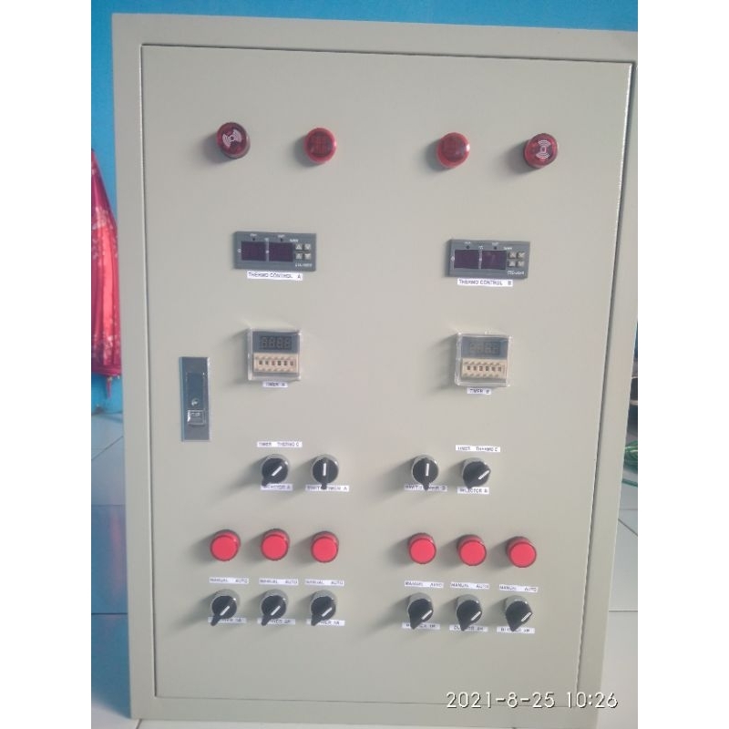 Panel kontrol blower kandang ayam 6 blower 2 lantai