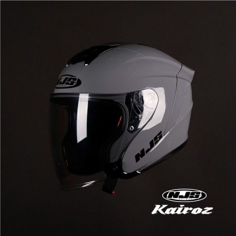 [ORIGINAL] HELM NJS KAIROZ FULLSET SOLID HALF FACE Helmet