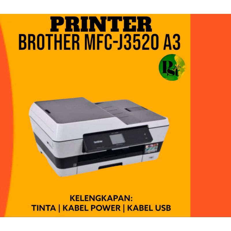 printer brother mfc j3520 A3 kaca print scan copy