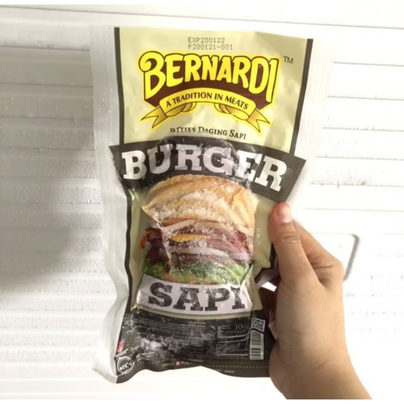 

Bernardi Burger Sapi Premium VC Slice 10 Pcs