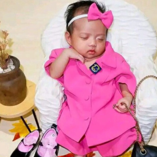 COD| Seragam Bayangkari Dinas Persit Junior| bhayangkari photo shoot bayi|newborn cewek