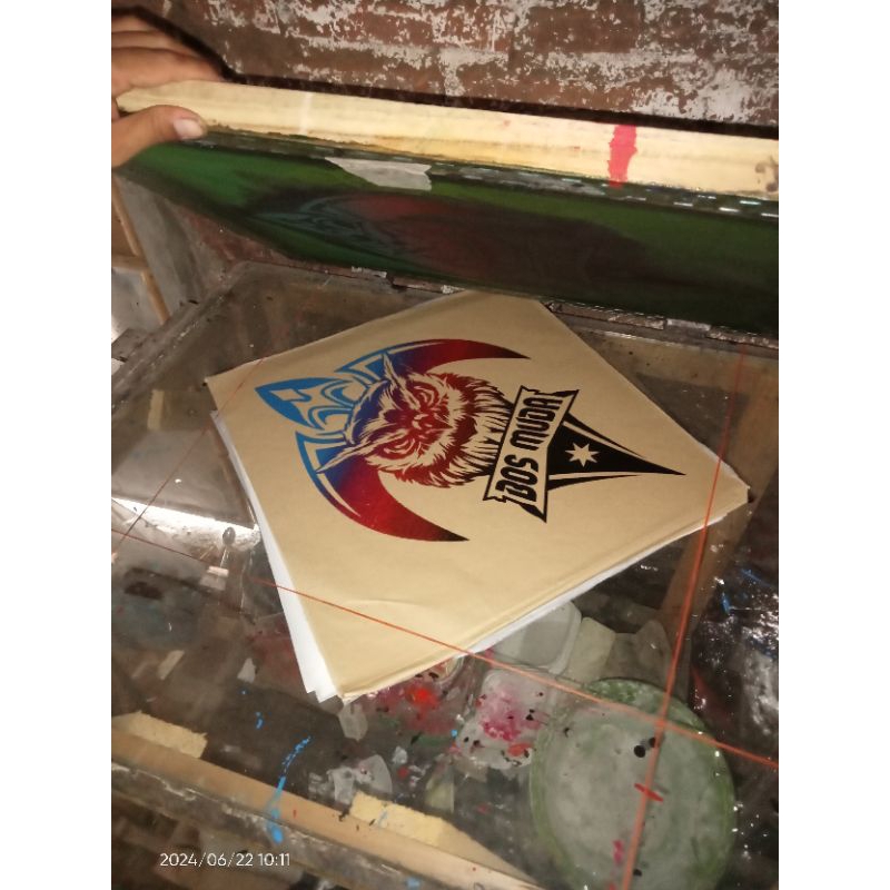 KERTAS LAYANGAN TISU COKLAT SABLON (100PCS)
