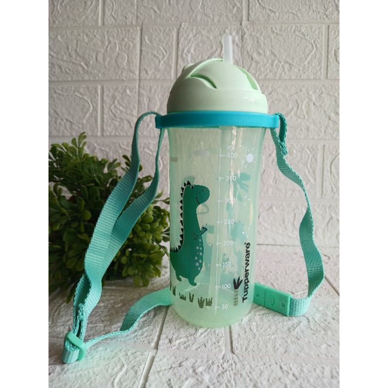 Botol minum anak kiddos tumbler 500 ml dgn sedotan tanpa sedotan+tali tupperware