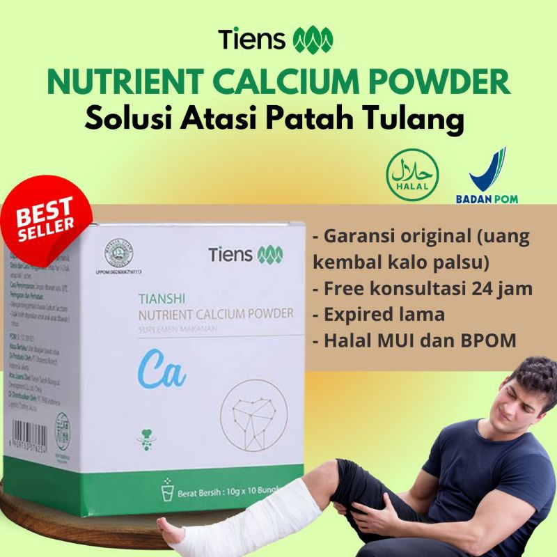 

Susu Untuk Patah Tulang dan Peninggi Badan Nutrient Calcium Powder NHCP Segel 1 Box Isi 10 sachet