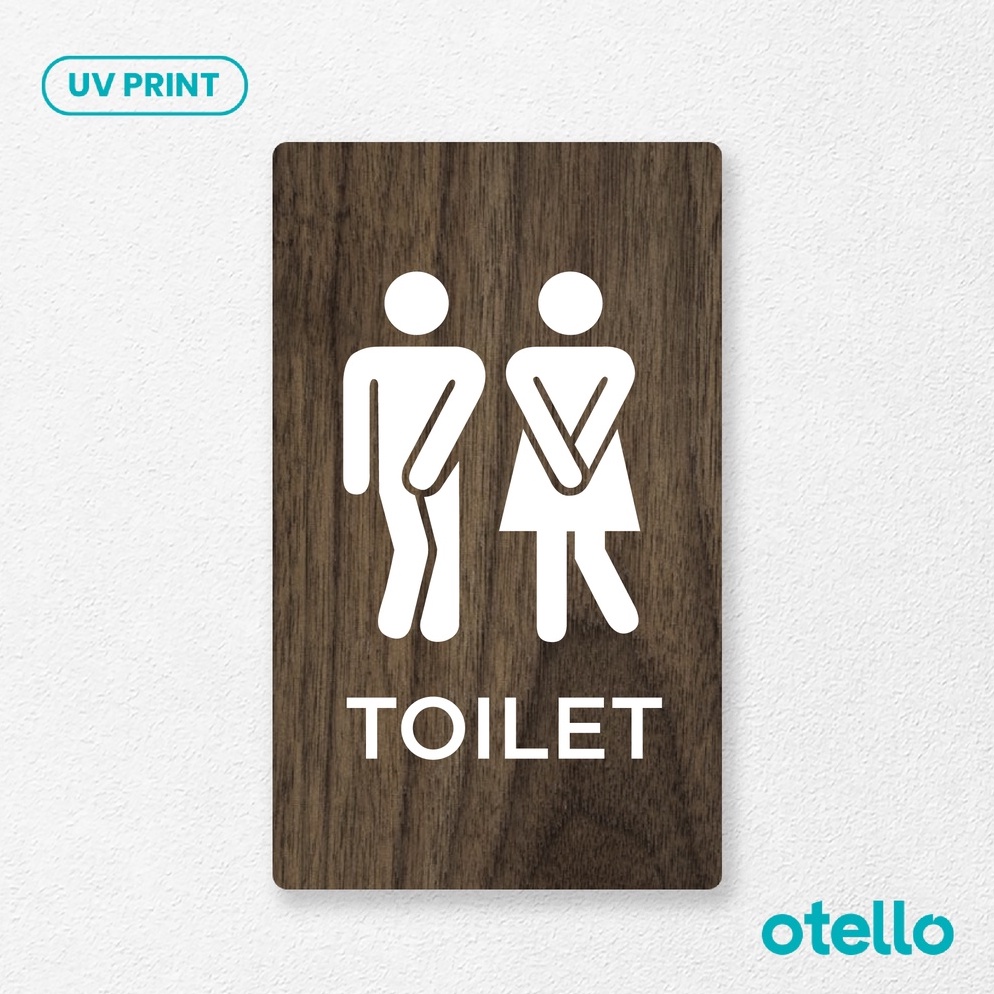 

Otello Sign Toilet Icon Kebelet Papan Board Kayu Print Signage Restroom Label Tempel Ruangan Sticker Nama Ruangan Stiker e C6V8