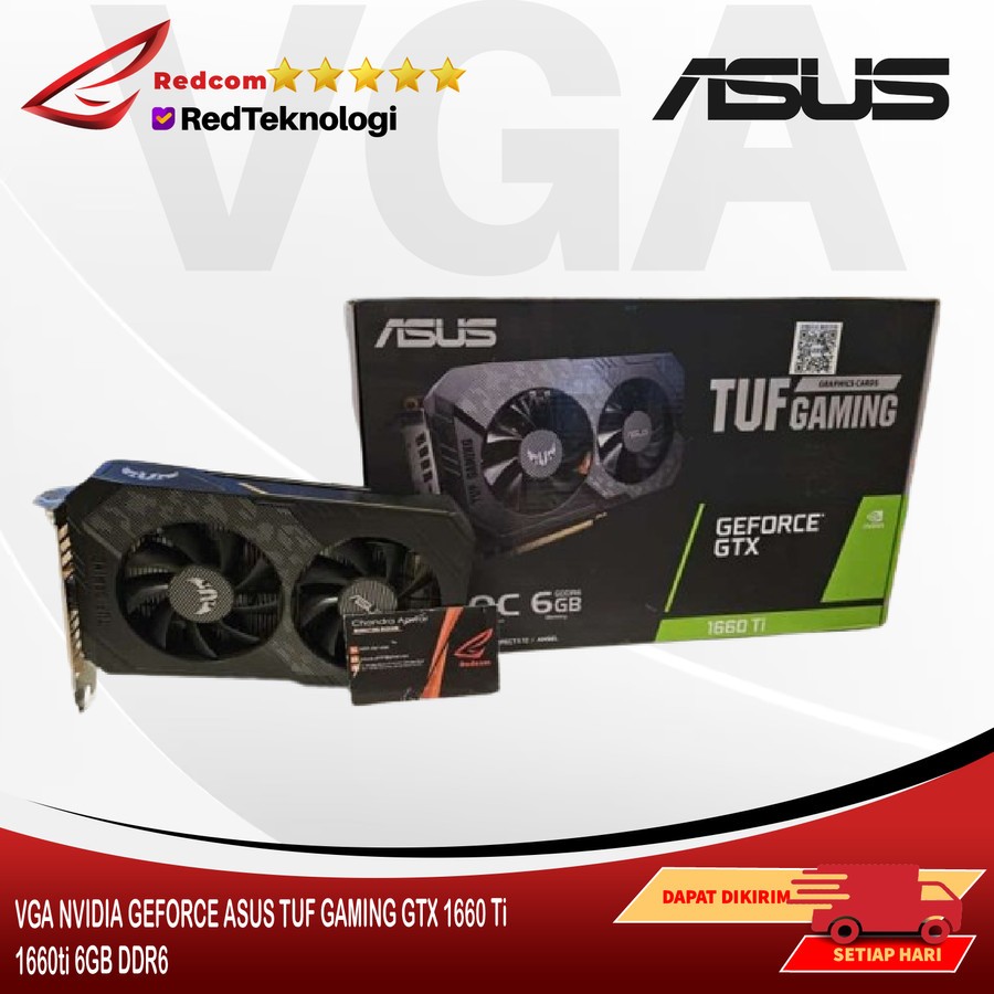 VGA NVIDIA GEFORCE ASUS TUF GAMING GTX 1660 Ti / 1660ti 6GB DDR6