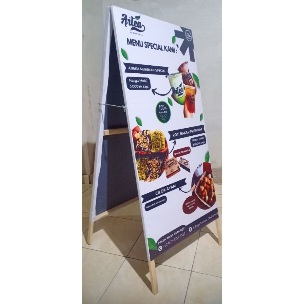 STAND BANNER Lipat Segitiga Promosi