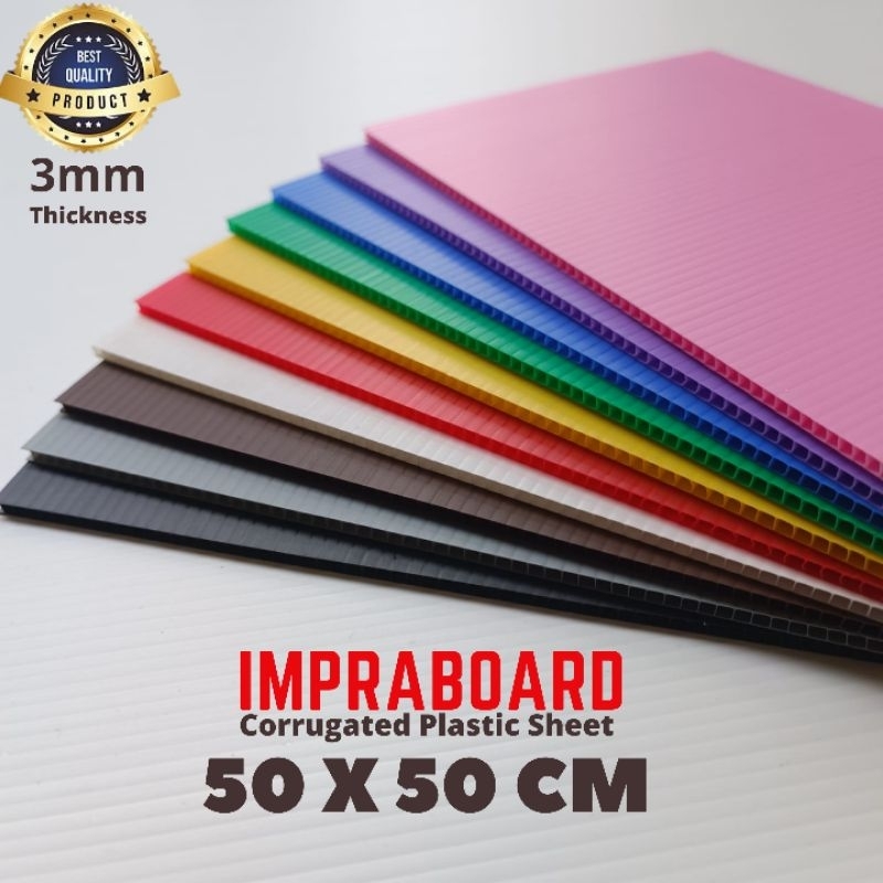 

Impraboard / Inpraboard / Infraboard 3mm 50 x 50 cm / 50x50 cm PP Board Art Board Best Seller