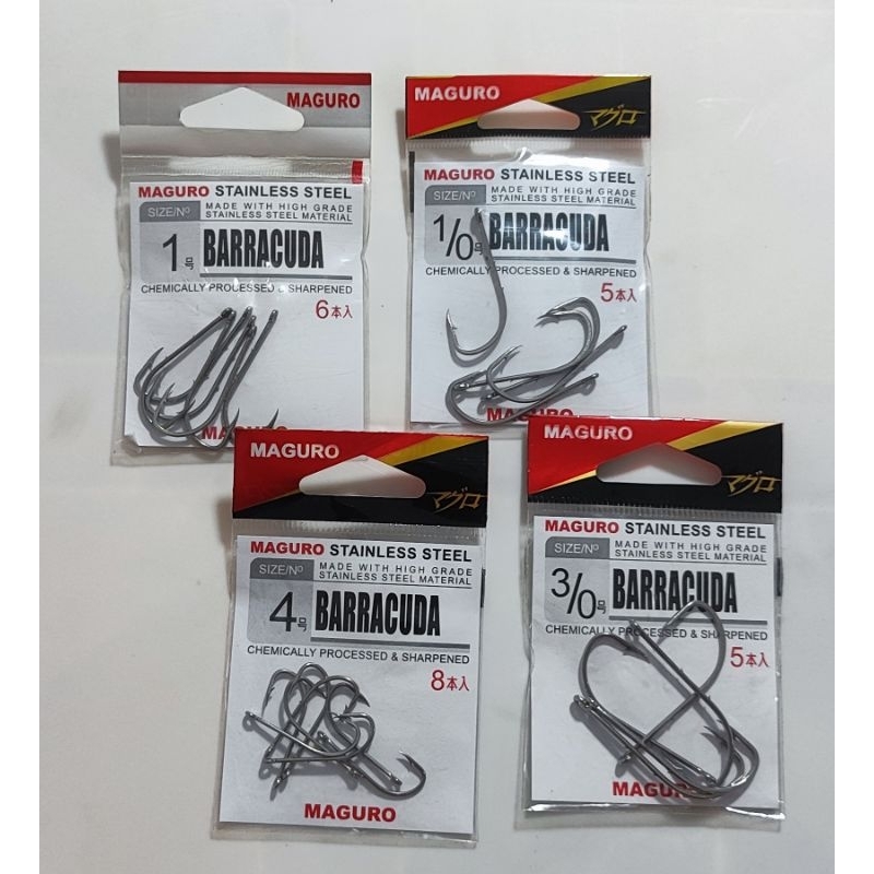 MATA KAIL PANCING STAINLESS STEEL MAGURO BARRACUDA LEHER PANJANG