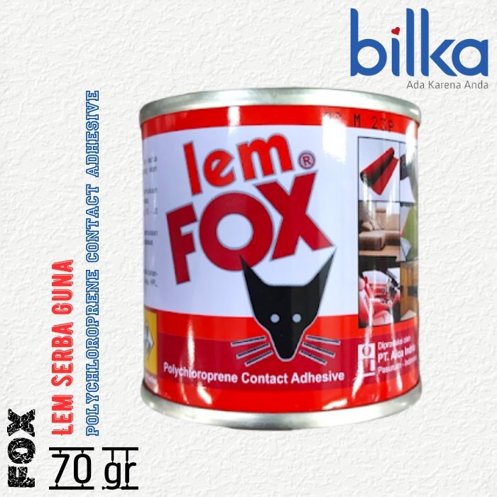 

FOX Lem Serba Guna (kertas, Kain, Karton, kayu, dan lainnya)