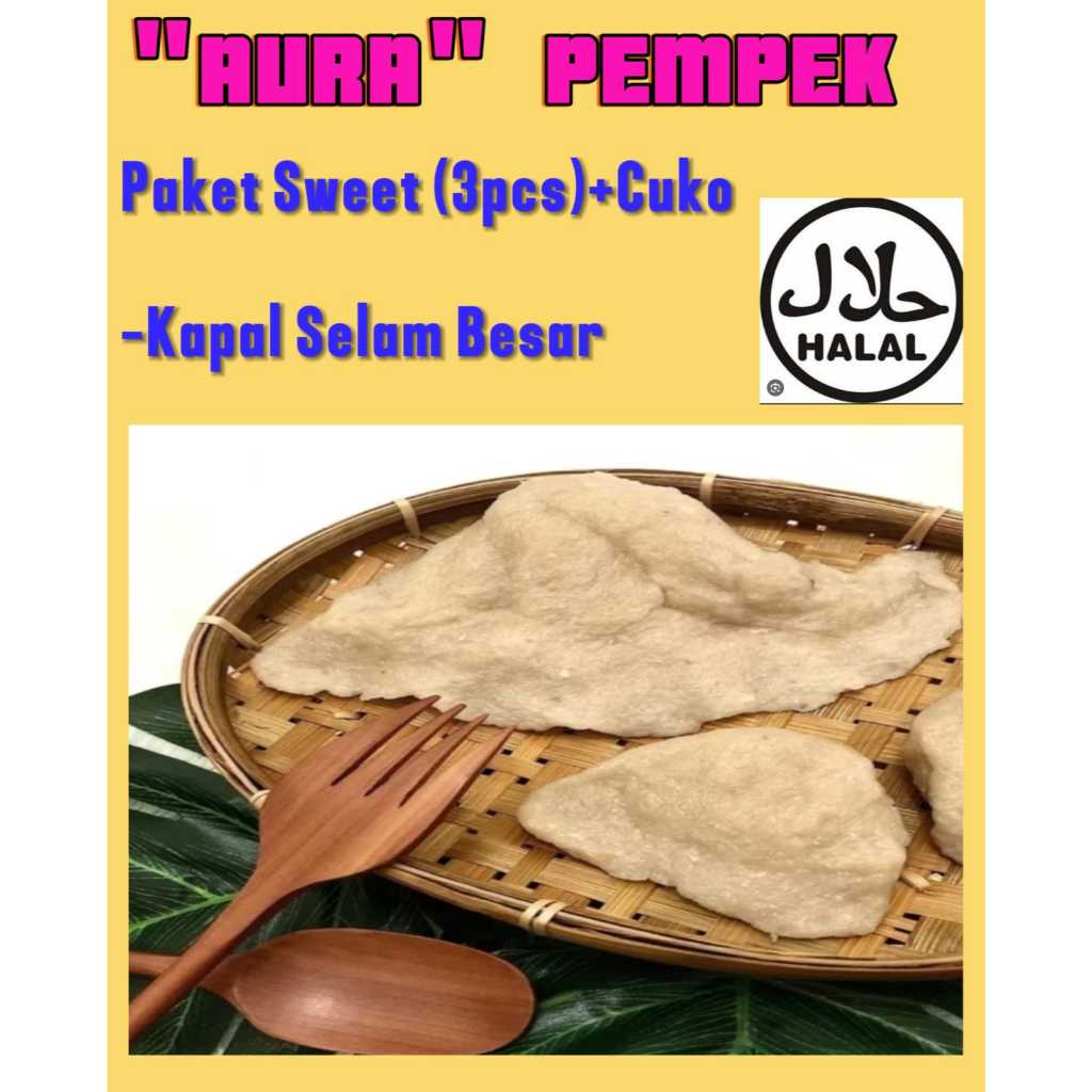 

AURA pempek ikan tenggiri asli paket sweet kapal selam jumbo