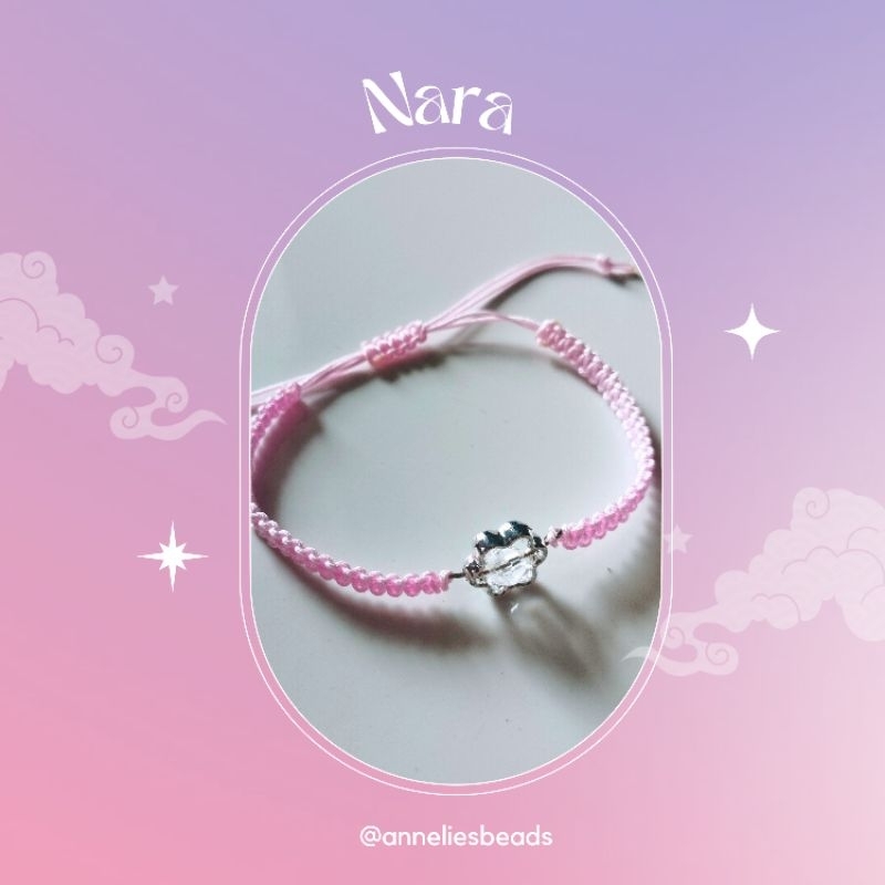 NARA | gelang tali giok| gelang tali simpul | gelang tali kristal | gelang tali wanita