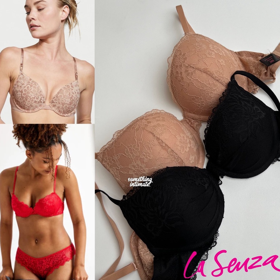 KODE A96N Lasenza Remix Pushup Plunge Lace Seamless Cotton Bra Branded Jastip Bh La Senza Sisa Produ
