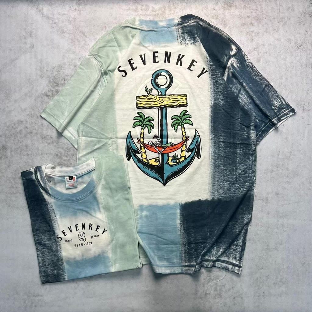 T-Shirt Lengan Pendek Oversize Kaos Over Size Tiedye Original Sevenkey Terbaru