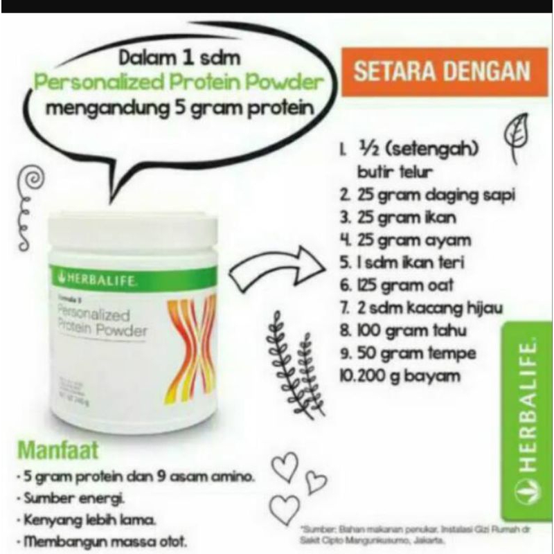 Promo Murah Herbalife Personalized Protein Powder