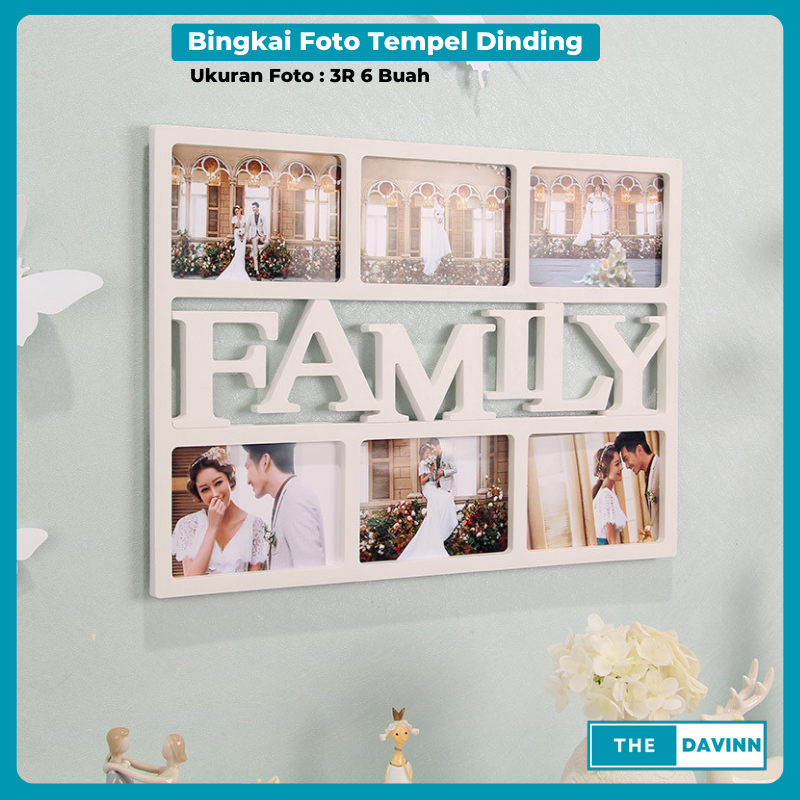 Bingkai Foto Tempel Dinding Tanpa Paku Aesthetic Frame Foto Pigura Photo Besar Tempat Minimalis