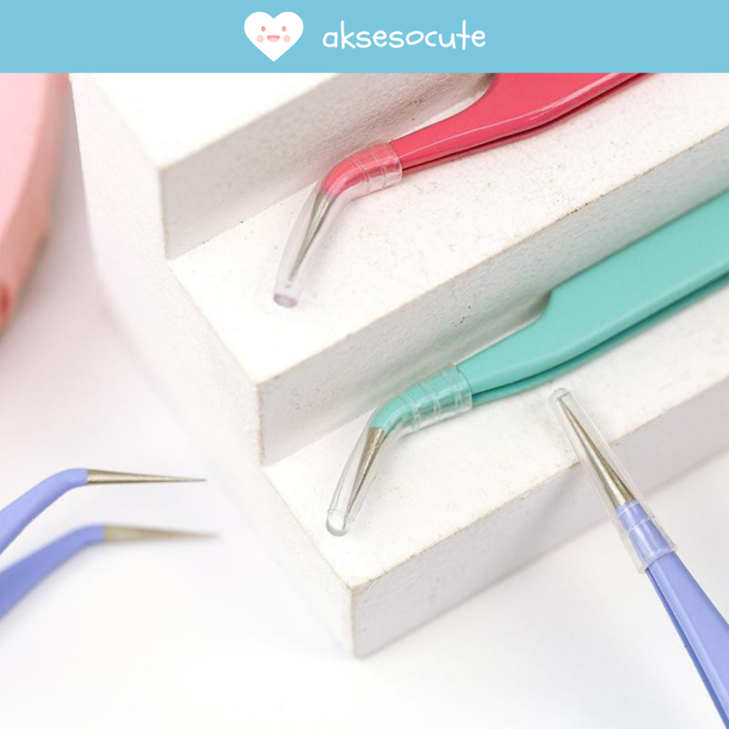 

(AKSESOCUTE) Tweezer MACARON Color Jepitan Jepit Sticker Scrapbook Tools Penjepit Stiker