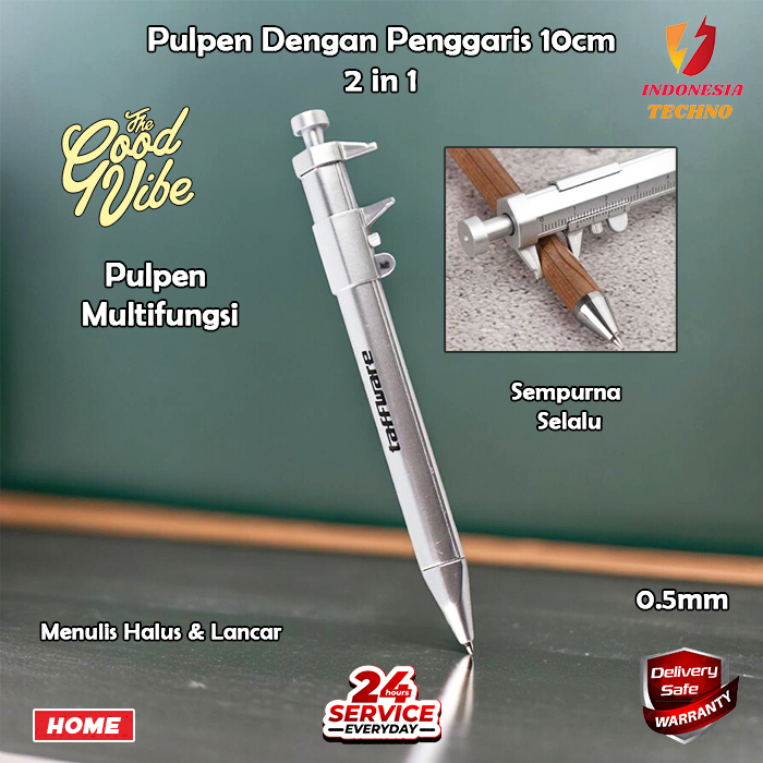 

Pulpen Tinta Hitam 2 in 1 [Pulpen + Penggaris] 10cm Pen Ukur Sigmat Ballpoint Multifungsi Measuring Tool Scale Ruler 2 in 1 BISA COD 10 CM Pena Multifungsi Taffware Penggaris TERMURAH MURAH LEBAY SCALER ALAT BANTU PERTUKANGAN BOLPOIN ALAT TULIS PULPEN PEN